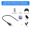 PNGKNYOCN 30cm USB DIY Pigtail Cable, 22AWG 5V/3A USB A