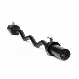 CAP Barbell 47-Inch Olympic Curl Bar - Black | Curl Barbell for Bicep and Tricep Workouts, Strength Training, and Weightlifting