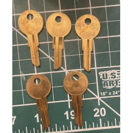 Lsda 5 Chicago Cg22 1041e Keyblanks Brass Uncut Lsda Brand Locksmith