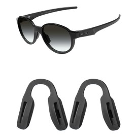 Mryok 2 Pair Replacement Nose Pieces Nose Pads for Oakley Trajectory OX8171 Eyeglass - Black & Black