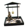Sitting Buddha Ornament Statue Resin Zen Sand Garden Meditating Sculpture