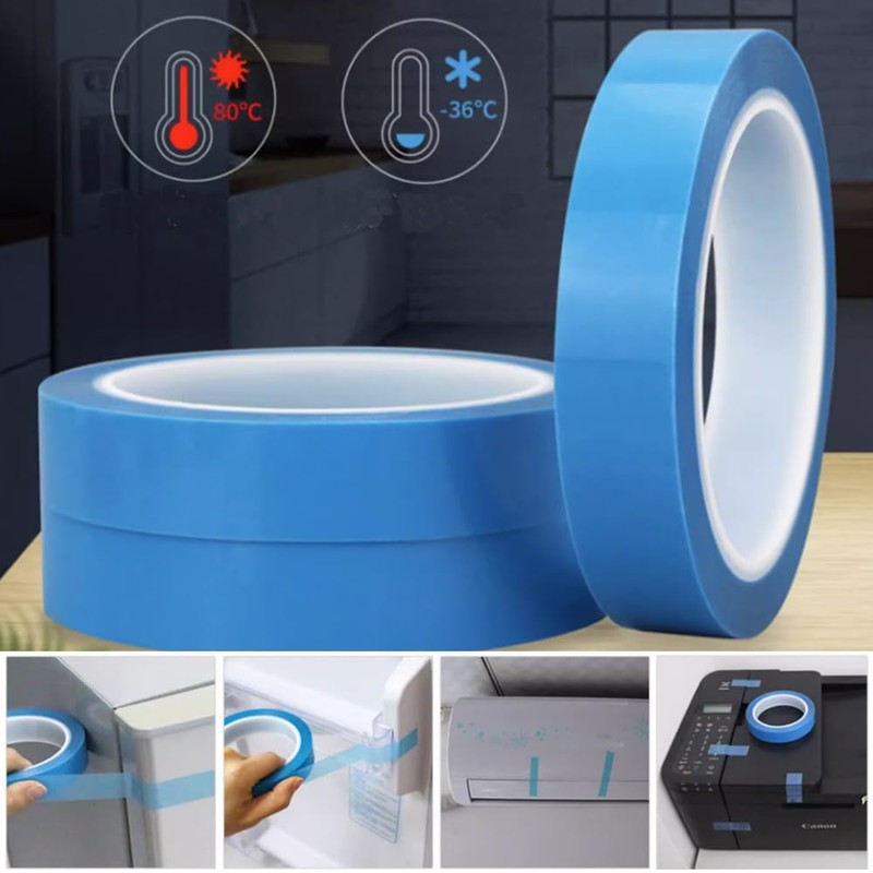 TOOLSTAR Refrigerator Tape PET Fridge Non-Residual Adhesive Tape for Fixing