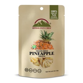 Himalayan Chef Freeze-Dried Fruit – 15g/Each Freeze-Dried Pineapple | Organic Fruit Snacks, Healthy Snacks for Kids & Adults | Dried Fruit, Baby Snacks, Gluten-Free & Ready-to-Eat