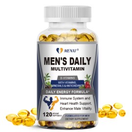 MENXI Multivitamin for Men Mens Multivitamins Daily Nutritional Support, Men's A, C, D