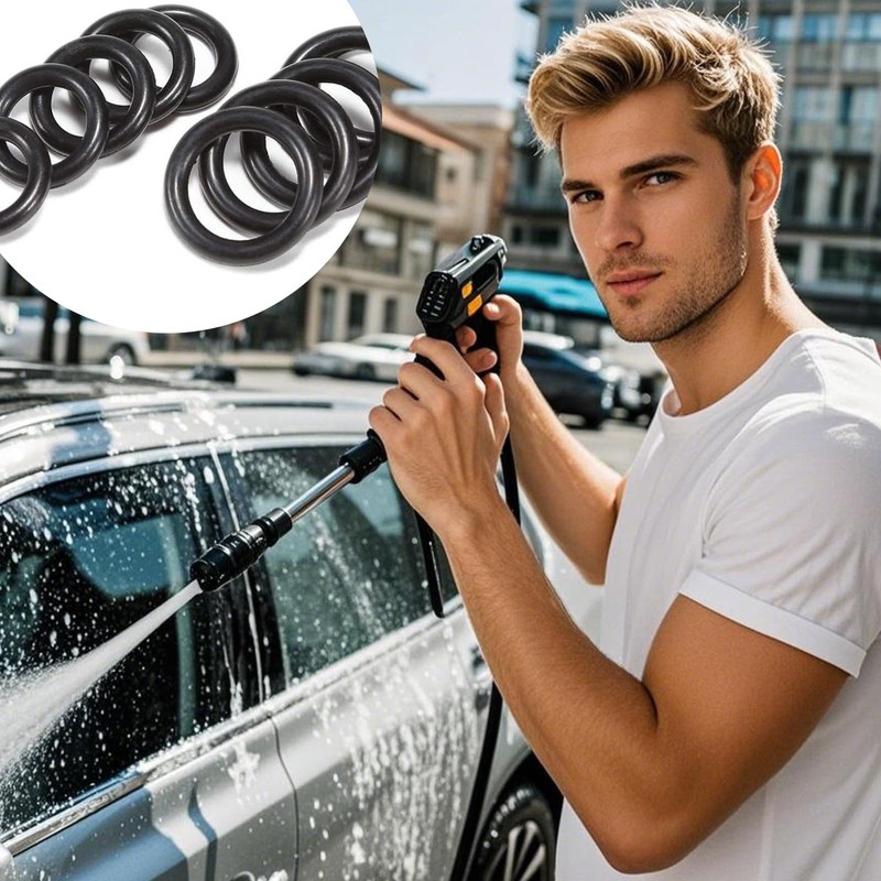 50 Pieces Power Pressure Washer O-Rings Replacement for 1/4 inch,