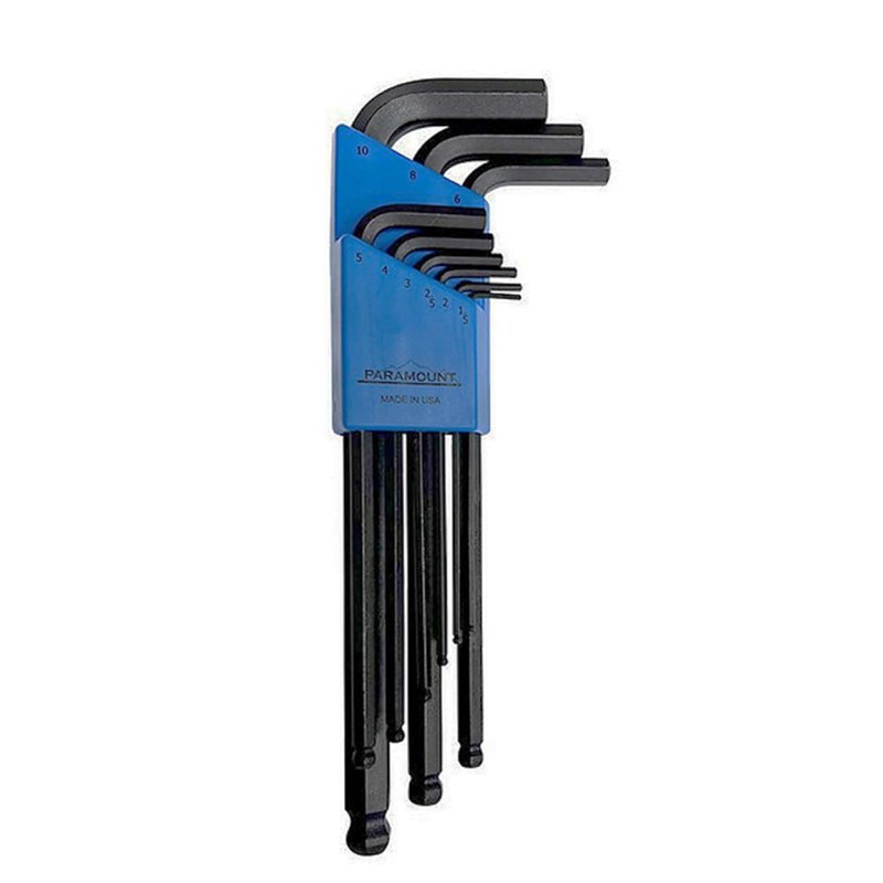 Paramount 30 Piece L-Wrench/Fold-Up Combo Hex Key Set: Inch, Metric,