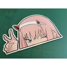 Stickup Zero Two Peeker Decal sticker - Waterproof and UV Resistant Laminated  - Jdm