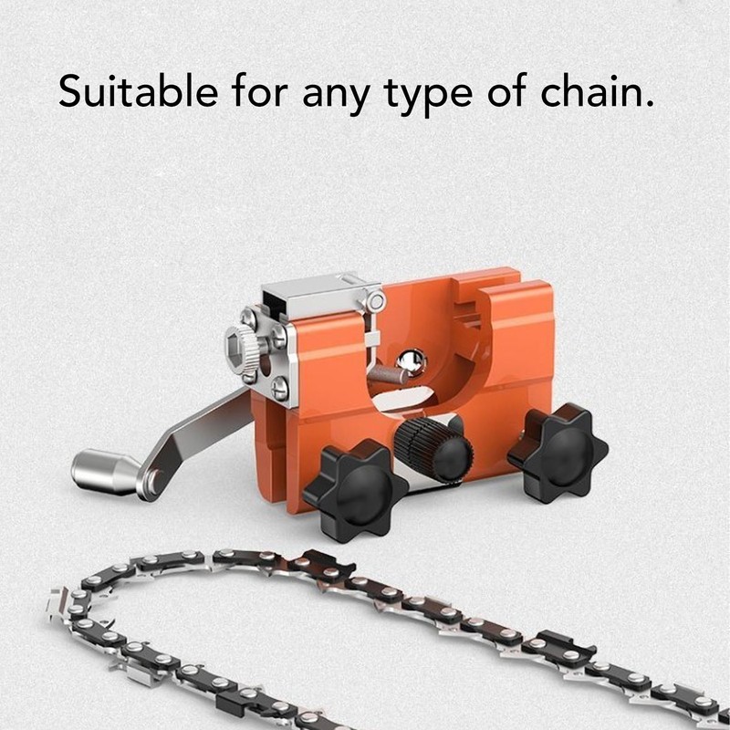 Chainsaw Sharpener Hand Cranked Manual Chain Saw Sharpening Tool Set