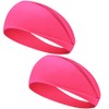 2PCS Milk Silk Headbands Pink 9.5 * 22CM Soft Head
