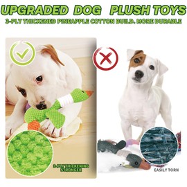Pweituoet Dog Plush Toys for Large Dogs durable Dog Squeaky Toys with squeaker Stuffed duck Dog Toys dog Chew Toys for small Medium and Large Breed Puppy Chew Toys for Teething