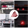 Reflector (2 Reflective Triangular Plates, Red) Triangle Reflector, Car Reflector,