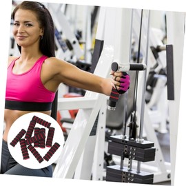 Sosoport 10pcs Gym Sponge Pads for Leg Roller Replacement Soft Flexible Ab Training Accessory Support Sleeves for Comfortable Fitness Equipment Use Easy to Install Remove