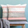 AEIOAE Pink Grey Pillow Covers 18x18 Set of 2 Beige