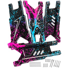 hopsupRC RC Suspension Arms Upgrades Parts for 1/10 Slash/Rustler/Stampede/Hoss 4x4 VXL,Aluminum Front Rear Suspension Arms Set Hops Up,Colour