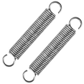 GUNGY Extension Spring 70mm Tension Spring With Dual Hook in 304 Stainless Steel OD 12mm Wire Diameter 1.5mm Max Load 6KG 1.5x12x70mm 2 Pieces