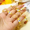 DoreenBeads 3Pcs Knitting Row Counter Chains, Alloy Enamel Stitch Markers