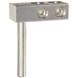 Transformer Stud Connector, 350-6 AWG Wire Range, 1/2" Copper Stud Diameter, 4" Stud Length, 1" Width, 1.44" Height, 3.25" Length
