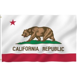 Roll Maven 4 Pieces 3x5 Foot California Flag | Vivid Color and Fade Proof - Canvas Header and Double Stitched | Heavy Duty Outdoor Polyester California State Flags with Brass Grommets (3 x 5 Ft)