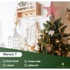 Weihnachtswunder® Tree Topper Red Star - Christmas Tree Topper Tree