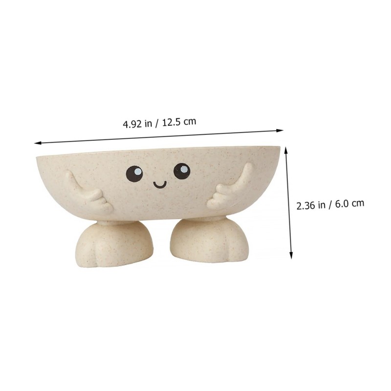 WOOVEEWIND Eco-Friendly Plant Fibres Soap Dish, Lovely Kids Soap Holder,