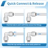 Sweezwon 51Pcs 1/4" Quick Connect Water Line Fittings Kit, Push