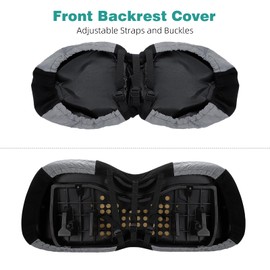 Roykaw Cool Golf Cart Seat Cover, Precedent Seat Covers with Breathable Material, Only Compatible with Club Car Precedent Front Seat, Double-Layer Fabric for Non-Slip and Textured