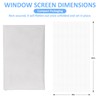 48"x102" Window Screen Mesh, Fiberglass Window Screen, Screen Door Mesh,