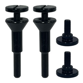 Mounting Mandrel for Cut-Off Wheels W/3/8 Arbor Hole, 1/4" Stem, Mounting Mandrel 3/8" & 1/4" Arbor Hole for Type 1, 1/4 Shank Stem Die Grinder/Drill Attachment 2Pack