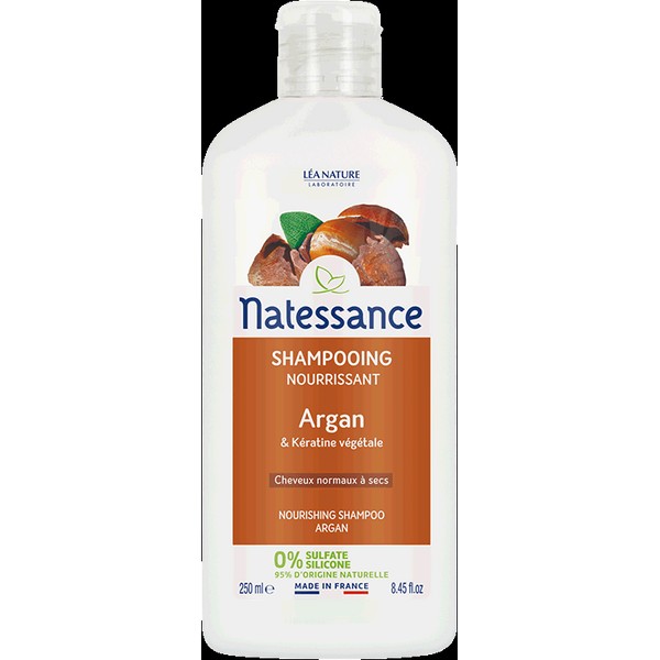 Natessance Nourishing Argan & Keratin Shampoo, 500 ml
