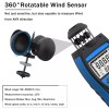 BTMETER 컵 풍속계 휴대용 공기 유량계 풍속 데이터 로거 HVAC