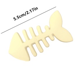 4 Packs Fish Bone Hair Clips, Cute Fish Shaped Hair Barrettes for Women Girls, Geometric Hairpins Hair Accessories Fishbone Alligator Hair Clips for Teen Girls
