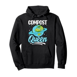Compost Queen Gardening Sustainability Eco Friendly Pullover Hoodie