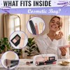 Compact Clear Makeup Bag - 2 Pack Waterproof Cosmetic Pouch