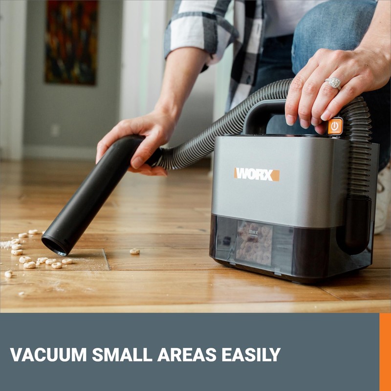 WORX WX030L 20V Power Share Cordless Cube Vac Compact Vacuum,