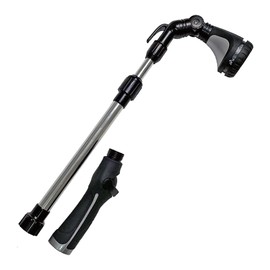 Wasser Vela Garden Telescoping 23-30 Inches 8-pattern Water Wand, Pistol Hose Nozzle, Thumb Grip Sprayer, Soft Grip