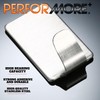 Performore Adhesive Wall Hooks 4-Pack – Heavy-Duty 304 Stainless Steel,