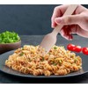 Efforias Pack of 100 Wooden Disposable Forks -Biodegradable & Plastic