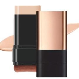 2 In 1 Foundation Stick,Eraser Foundation Stick,Foundation Brush,Double Head Foundation Make-Up Stick,Color Changing Foundation,Makeup Cream (Natural color,1Pcs)