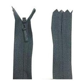 Invisible Zip Concealed Zipper Tape Closed End Premium Quality Zipper for Dresses, Skirts, Pillows or Sewing Craft 7" 8" 9" 12" Assorted Colors (Grey 7 Inch)