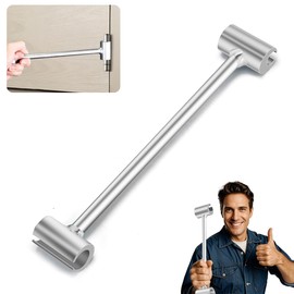 X.Store Door Hinge Adjustment Tool - Door Gap Adjustment Tool Hinges Gap Adjusting Wrench Heavy Duty Door Hinge Repair Tool for Fireproof Door Anti-Theft Door Residential Fire Security (0.33-0.68in)