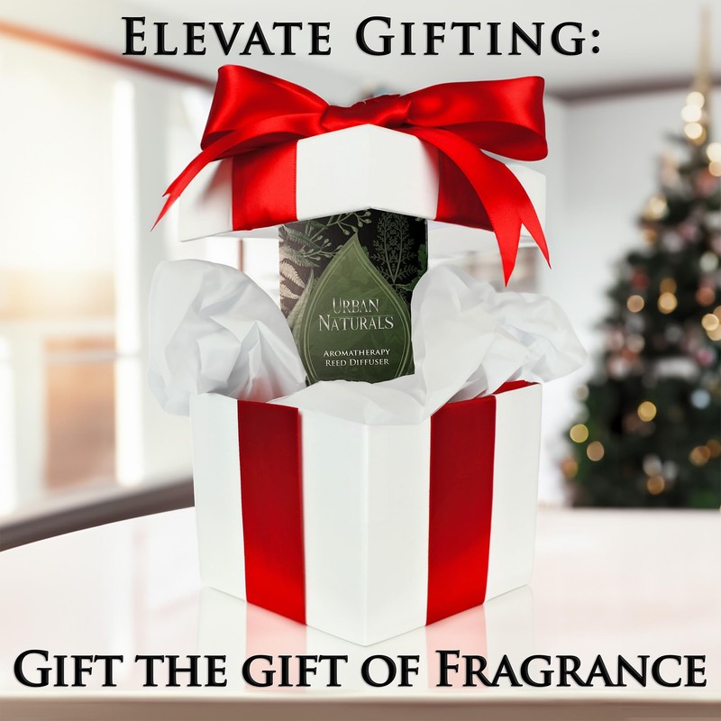 Urban Naturals Oud Reed Diffuser Set – Bergamot, Raspberry, Oud,