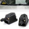 2 Pcs Front Windshield Washer Nozzles Arm Mounted Spray Jets