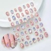 Gita 네일아트 홀로그램 고딕 골드프레임 메탈 네일스티커 [엠보스티커 - 243] Nail Art Hologram Gothic Gold Frame Metal Nail Sticker [Embossed Sticker - 243]