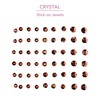 Gold Finger Crystal Stick-On Jewels - 54 pcs Self-Adhesive Multi-Use