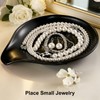 Porcelain Spoon Rest, 6.2" Large Drip Tray for Multiple Utensils,