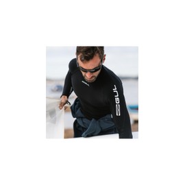 Gul Mens Evotherm Thermal Long Sleeve Fl Black - Thermal Warm Heat Layer Layers UV Sun Protection and SPF Properties