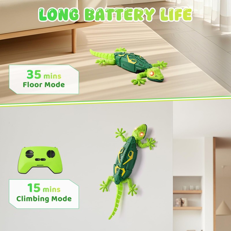 Envyvip RC Climb Wall Gecko Robot Toy Gifts