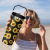 Sunflower LeakproofTumbler with Handle Lid and Straw, Sunflower Gifts For