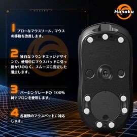 Hasaku Universal 6mm Round Gaming Mouse Sole 40PCS Premium Mouse Feet Slide Series Round Edge Mouse Movement Improvement
