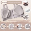 CYTMTZGA Mastectomy Bra Front Closure Seamless Denture Bra with Prosthesis